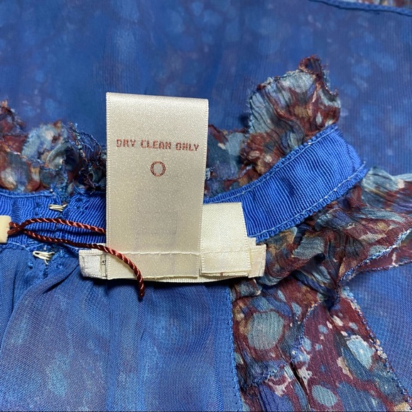 NWT 100% Silk Max Studio Floral Halter Neck Top Women's Size XS - Picture 5 of 6